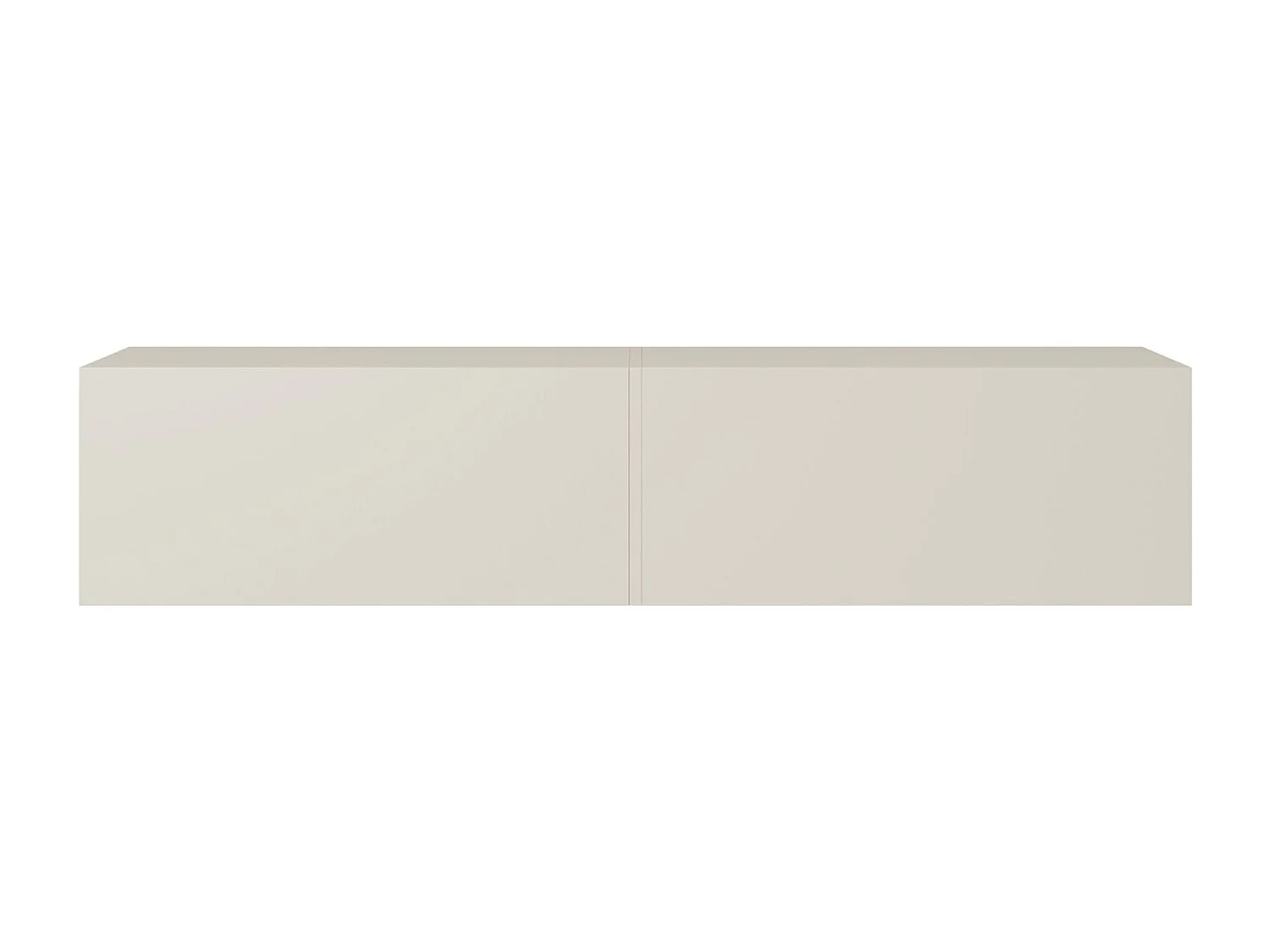 Meuble TV - 140 cm - taupe (gris-beige) - BISIRA