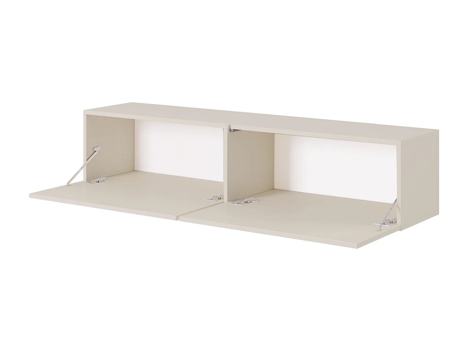 Meuble TV - 140 cm - taupe (gris-beige) - BISIRA