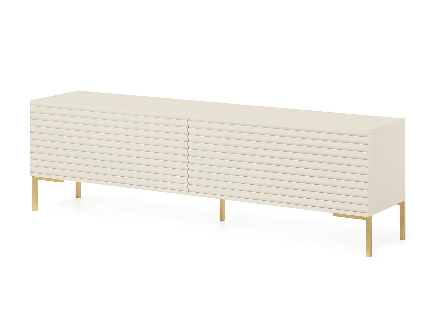 Meuble TV - 140 cm - taupe (gris-beige) - LAMMELO