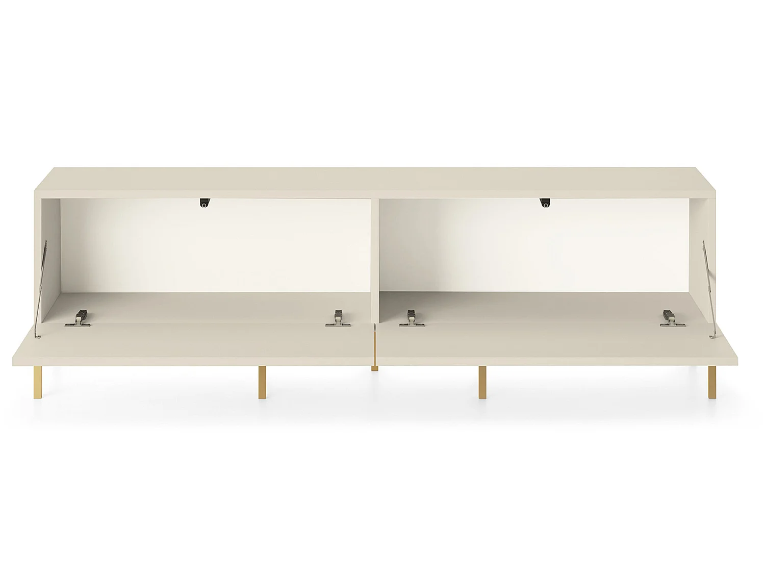 Meuble TV - 140 cm - taupe (gris-beige) - LAMMELO