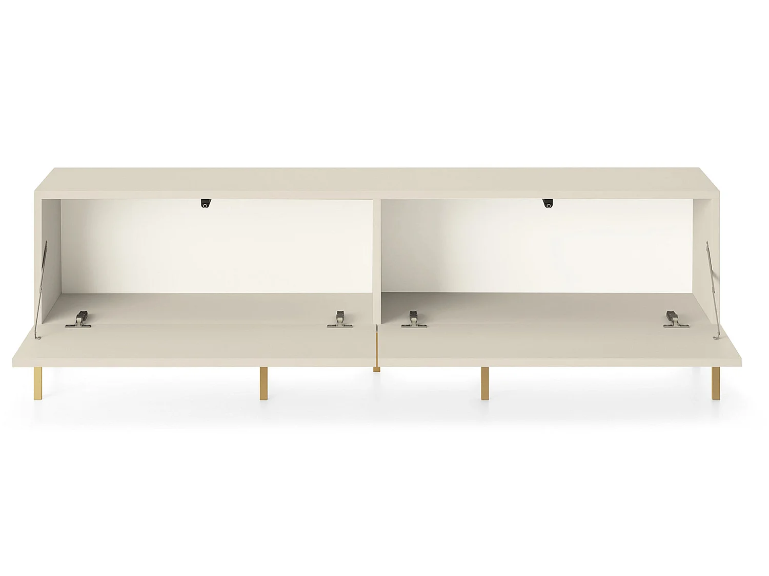 Meuble TV - 140 cm - taupe (gris-beige) - LAMMELO