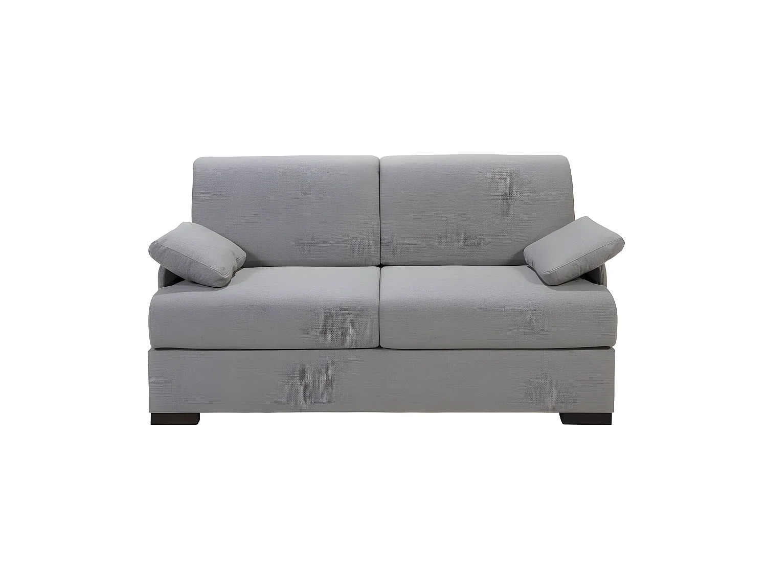 BILBO Canapé convertible 3 places gris matelas Simmons 140cm
