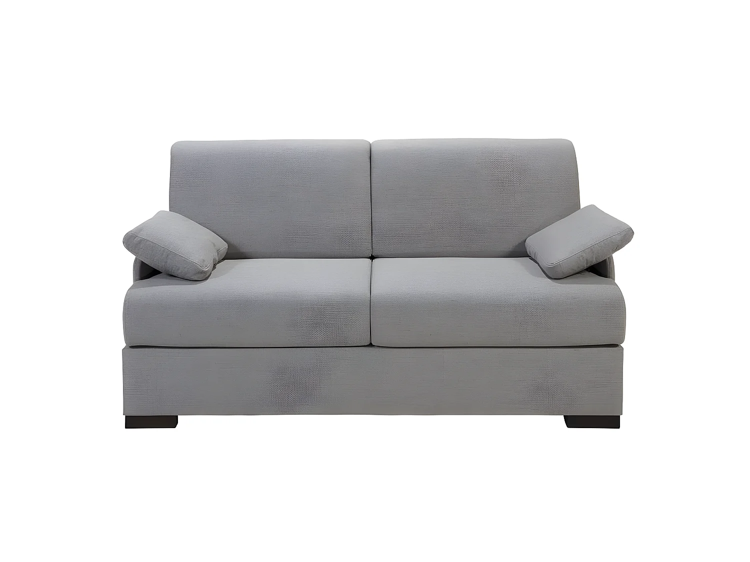 BILBO Canapé convertible 3 places gris matelas Simmons 140cm