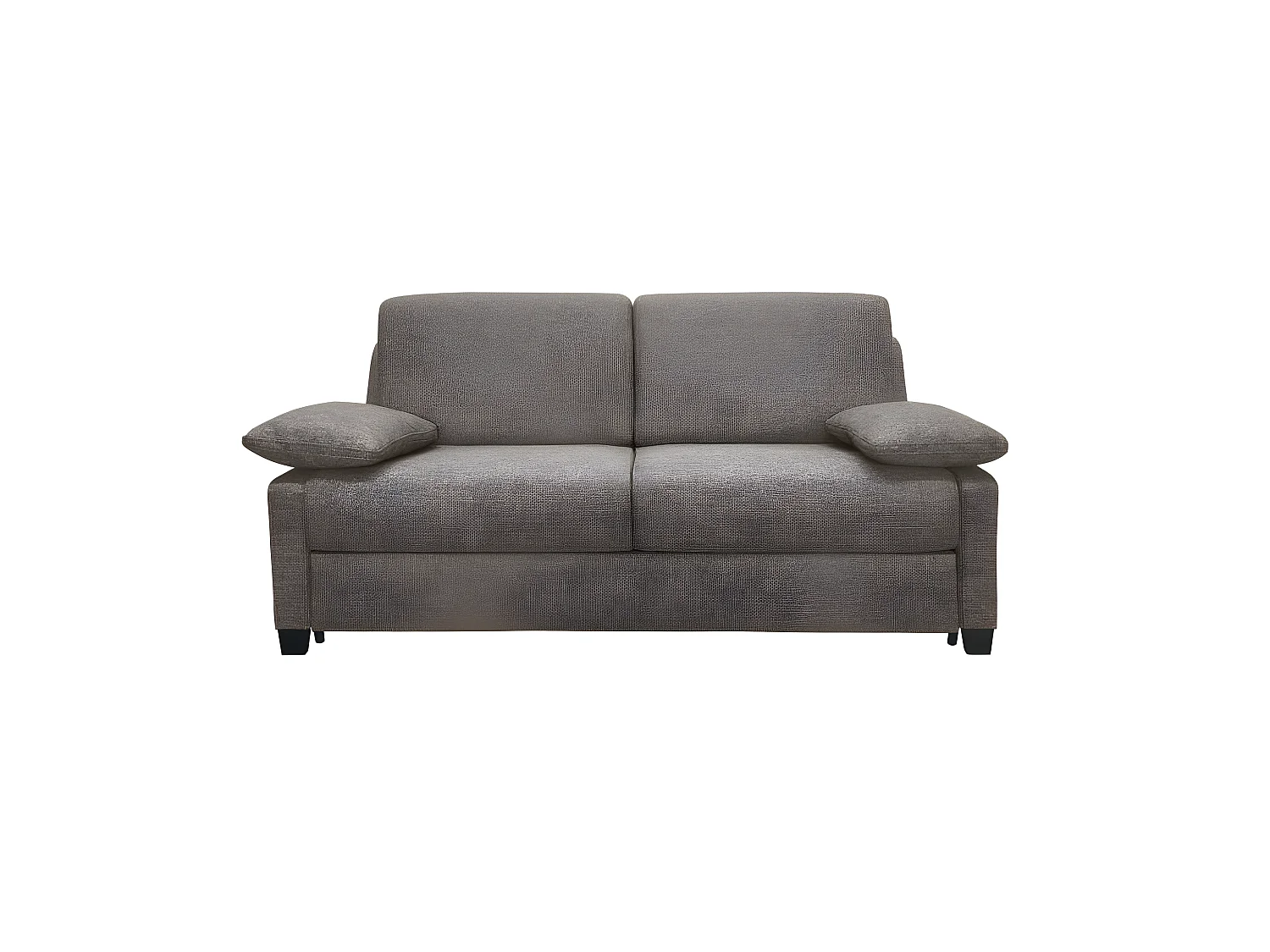 IMPALA BD Canapé convertible 3 places taupe matelas Simmons 140cm
