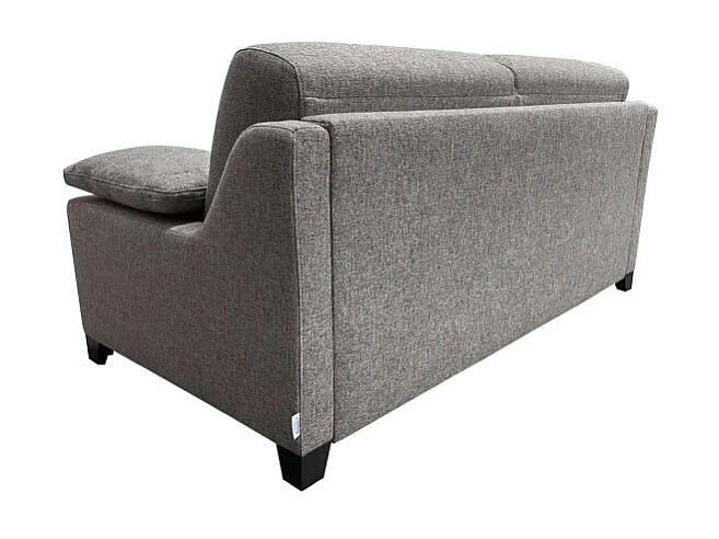 IMPALA BD Canapé convertible 3 places taupe matelas Simmons 140cm