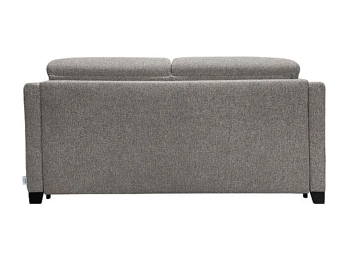 IMPALA BD Canapé convertible 3 places taupe matelas Simmons 140cm