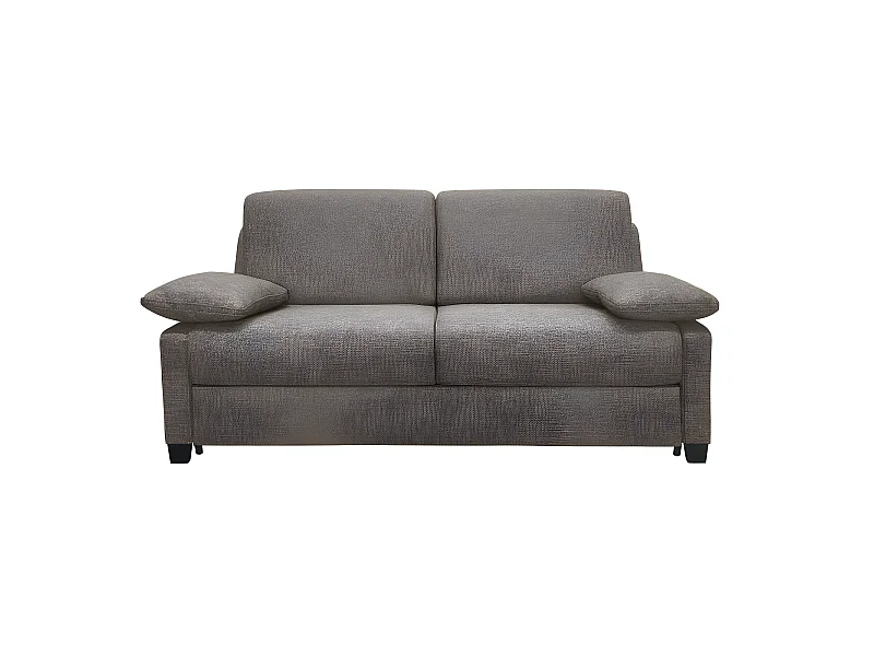 IMPALA BD Canapé convertible 3 places taupe matelas Simmons 140cm