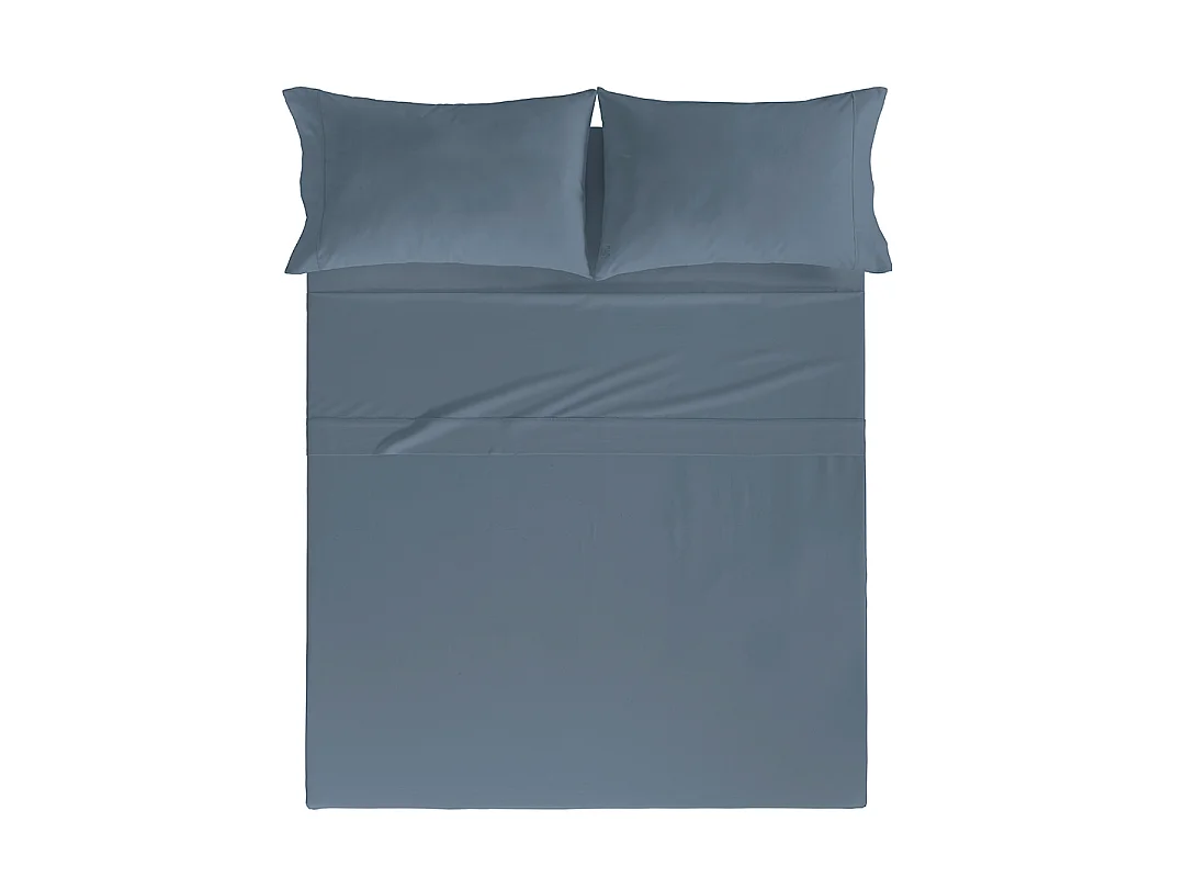 Drap de lit en coton denim 160x280 cm PURE