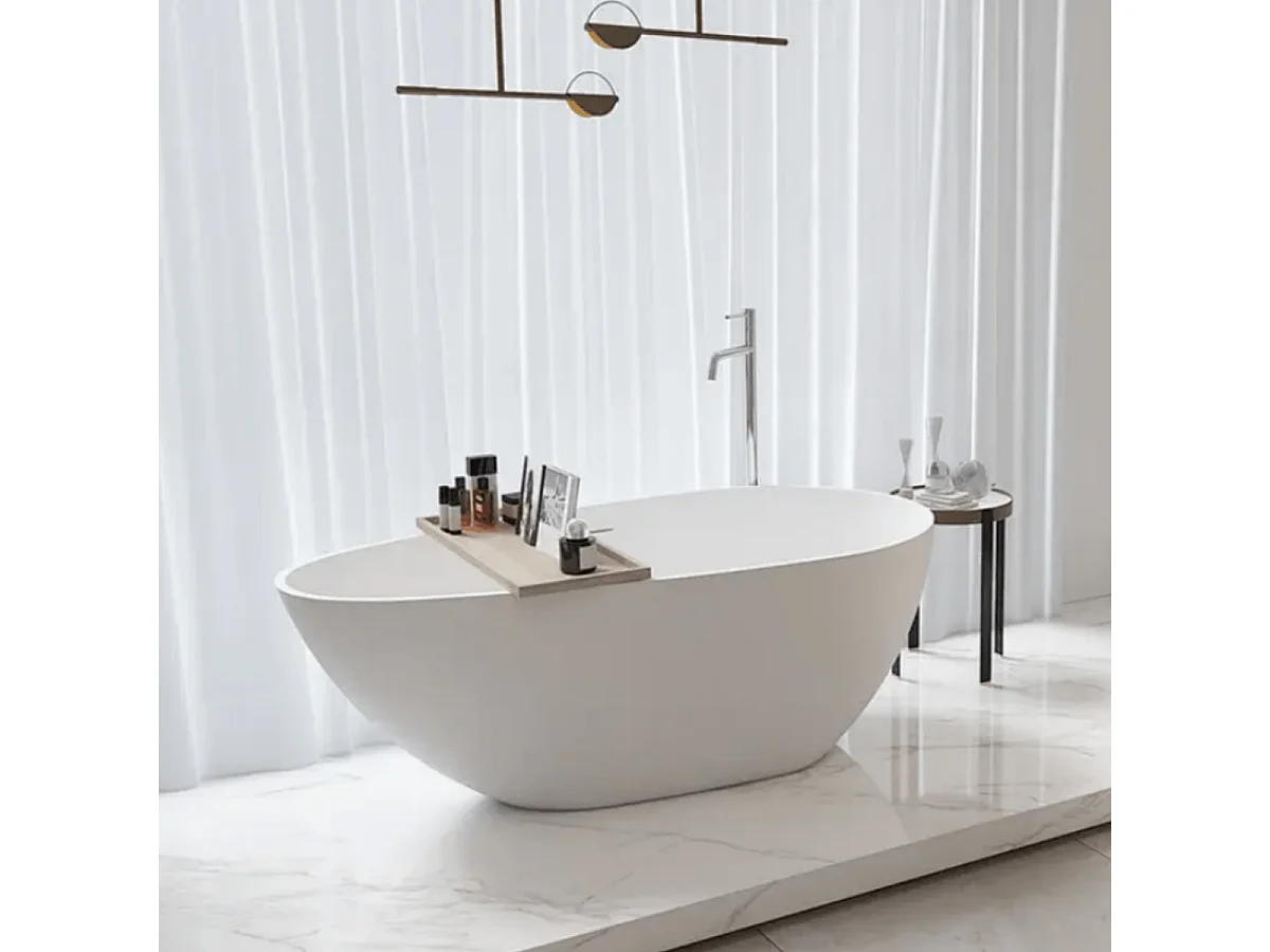 Bañera moderna Solid Surface HELSINKI exenta  150 cm