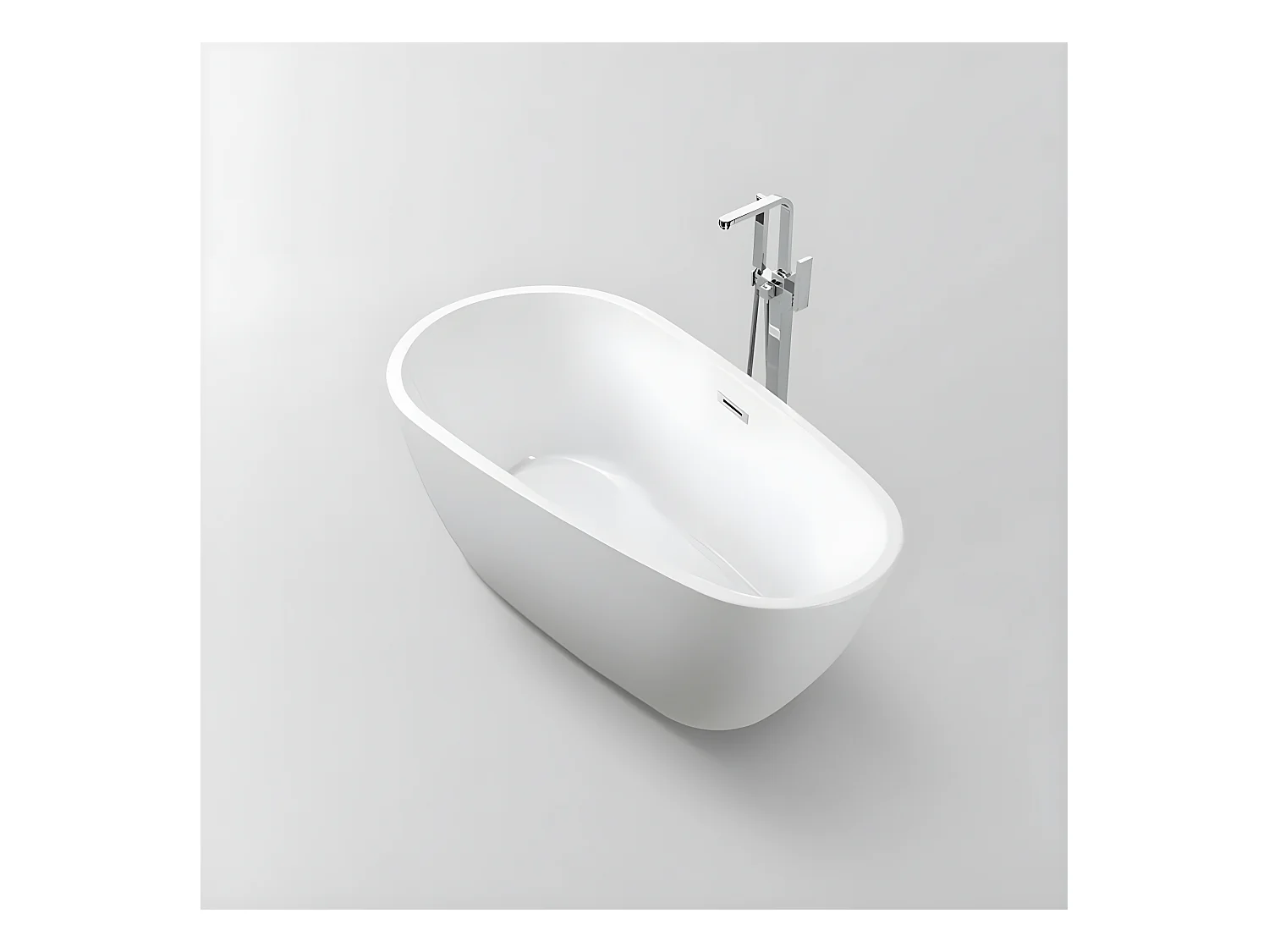 Vasca freestanding ovale PHOENIX bianca 150 cm