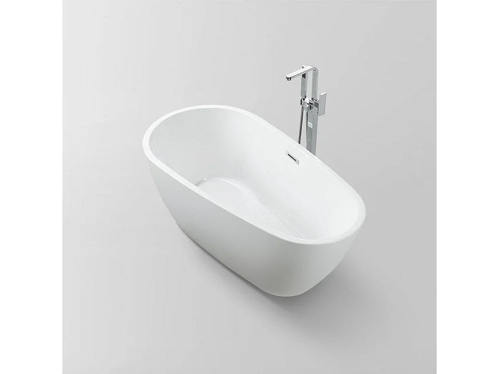 Baignoire îlot design ovale PHOENIX blanche 150 cm