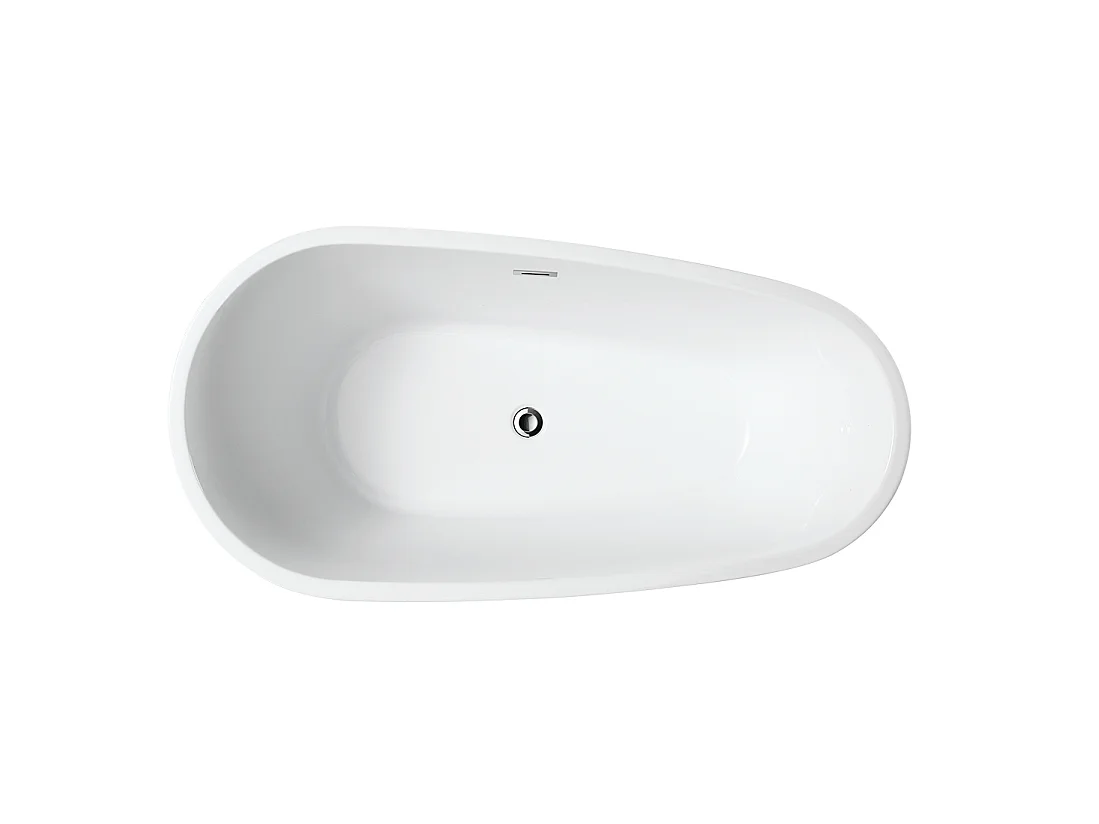 Baignoire îlot design ovale PHOENIX blanche 150 cm
