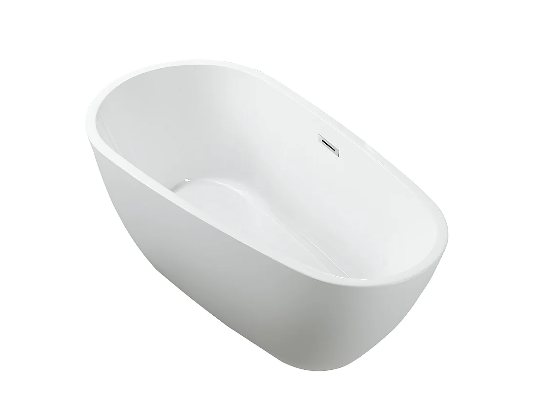 Baignoire îlot design ovale PHOENIX blanche 150 cm