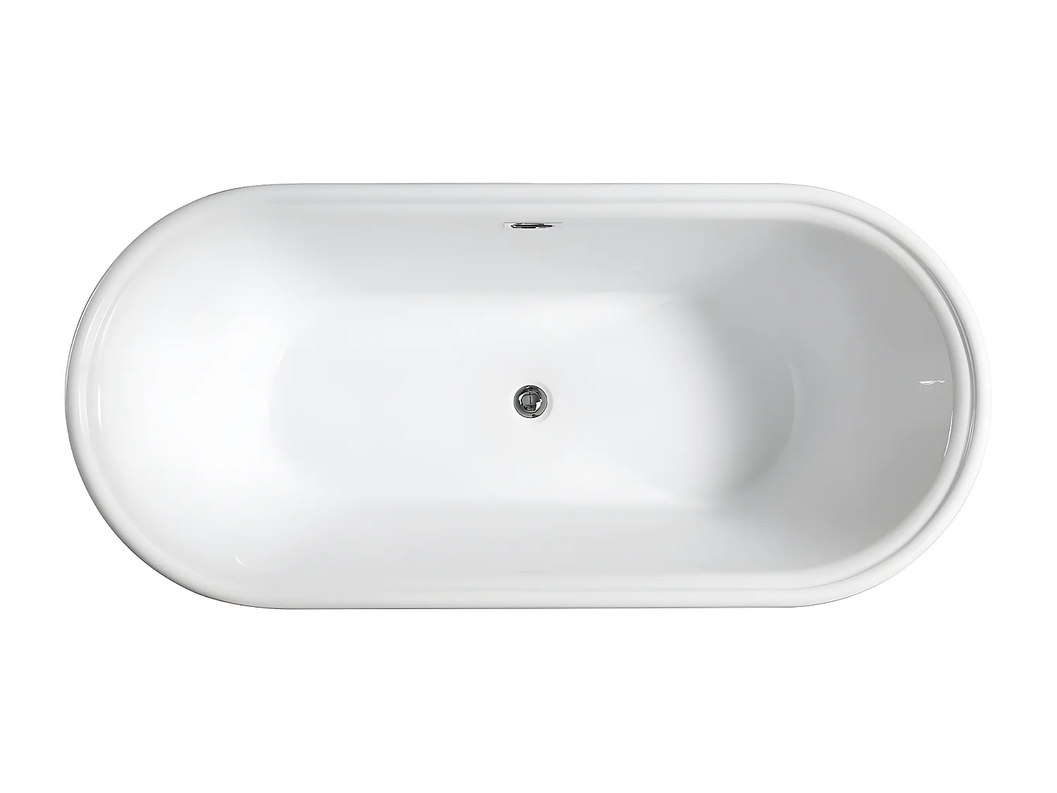 Vasca freestanding ovale SEATTLE bianca 150 cm