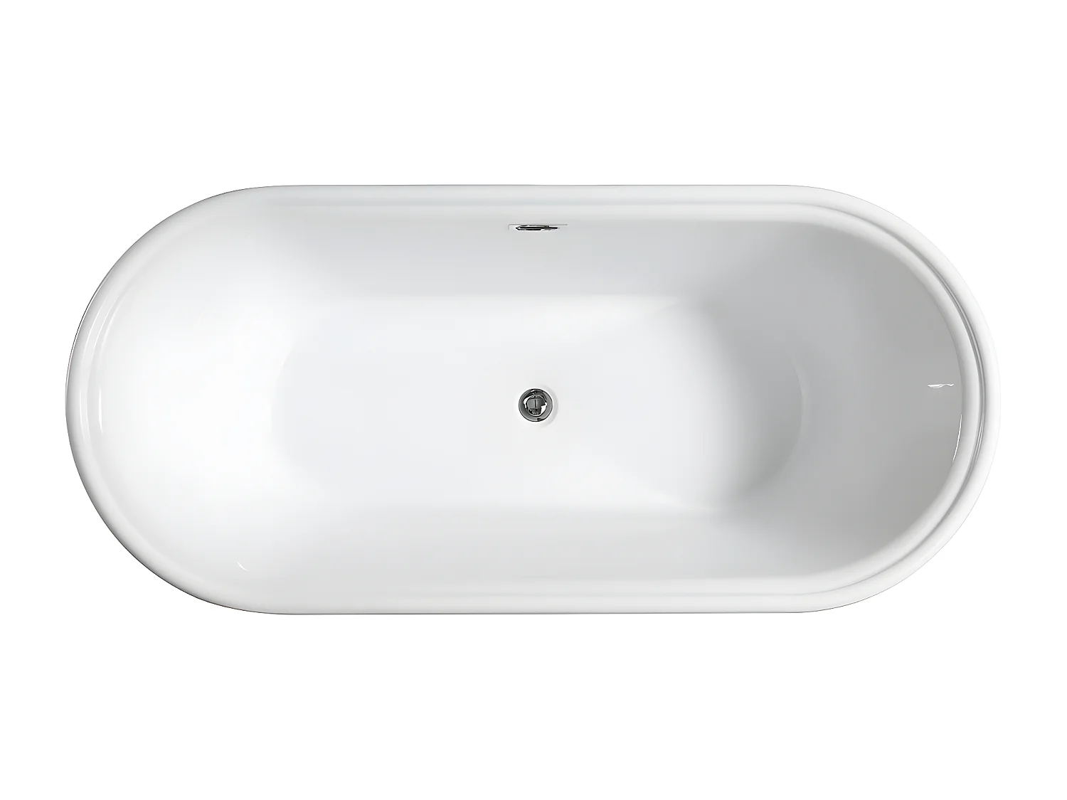 Vasca freestanding ovale SEATTLE bianca 150 cm