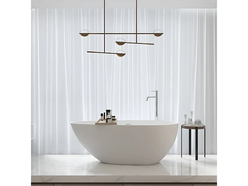 Bañera moderna Solid Surface HELSINKI exenta  170 cm