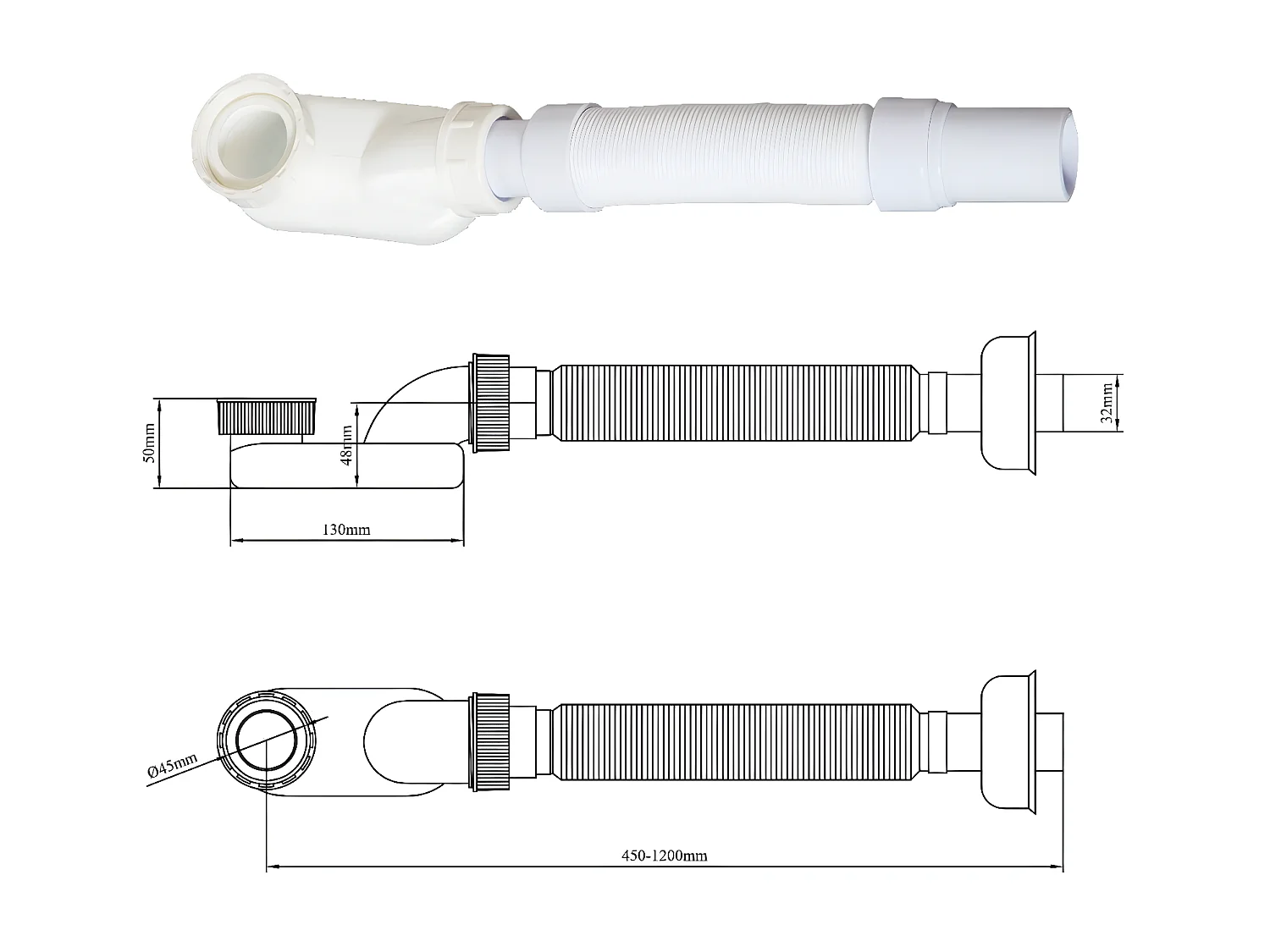 Mineralguss Badewanne HELSINKI freistehend 170 cm