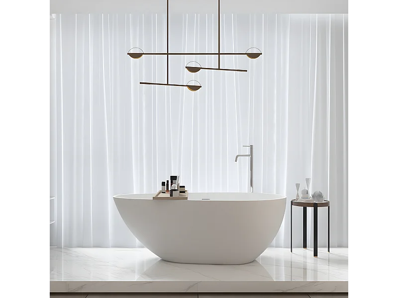 Bañera moderna Solid Surface HELSINKI exenta  170 cm