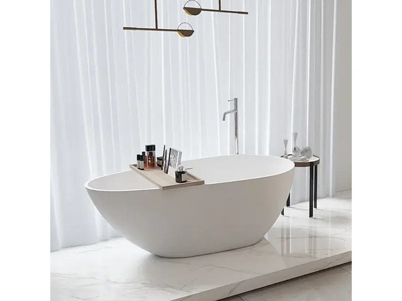 Bañera moderna Solid Surface HELSINKI exenta  170 cm