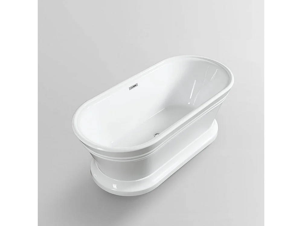 Vasca freestanding ovale SEATTLE bianca 170 cm