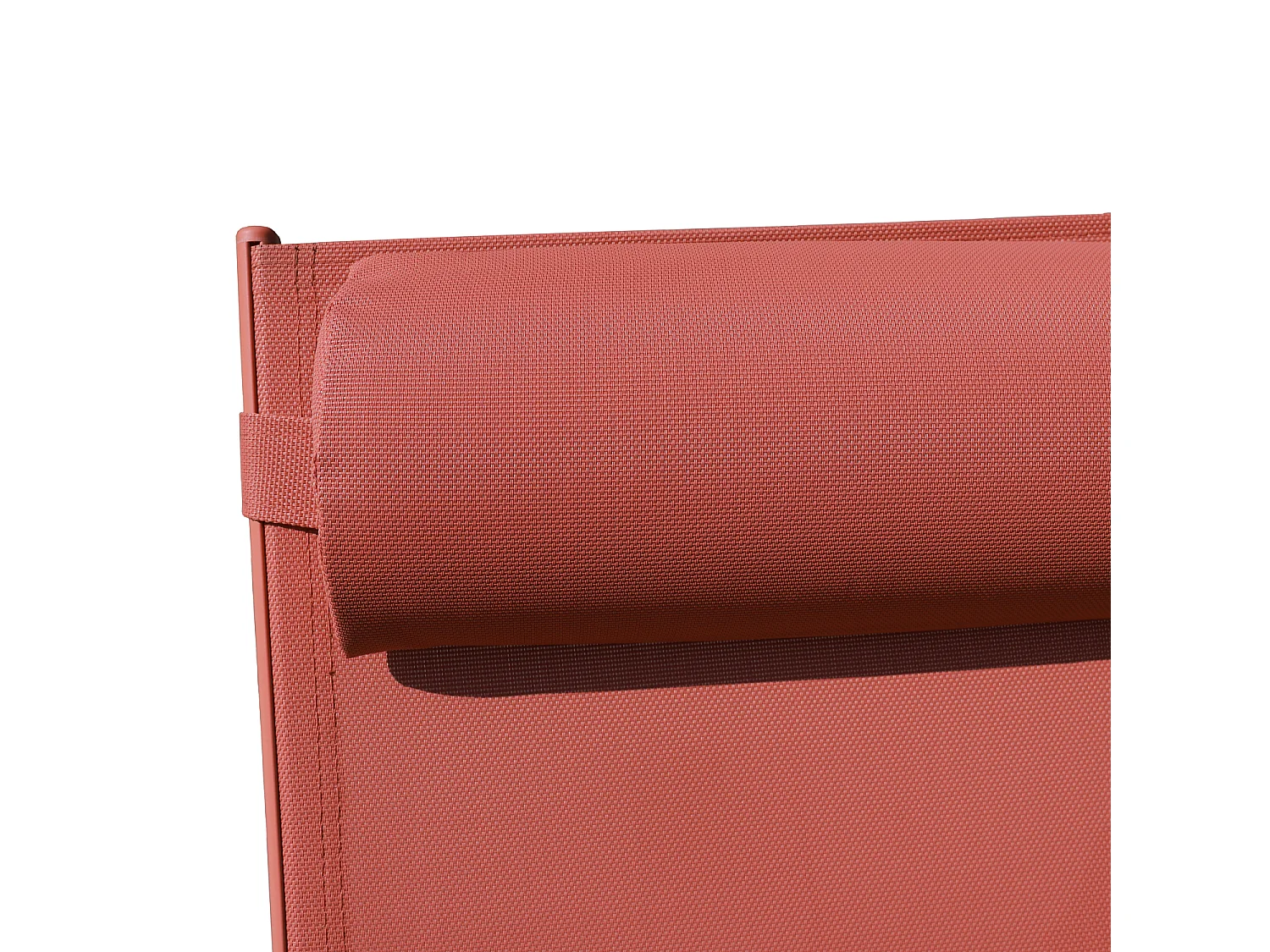 Lot de 2 transats GALAPAGOS en textilène terracotta - aluminium terracotta - HAPPY GARDEN