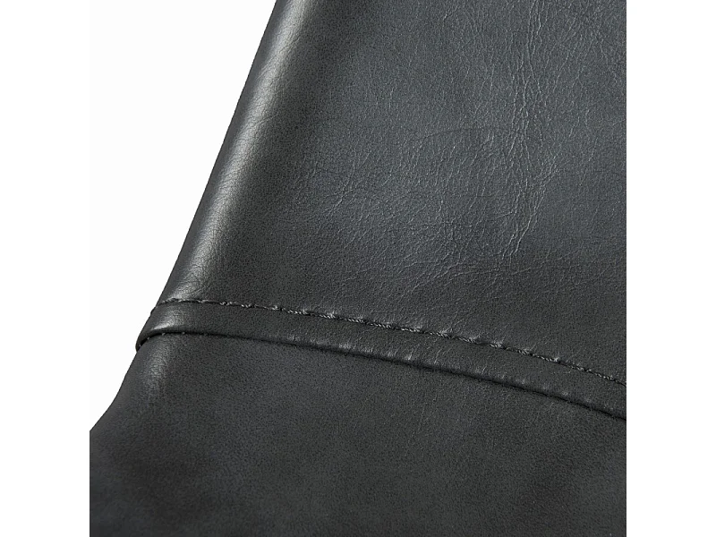 TOM - Lot de 2 tabourets de bar John anthracite hauteur d'assise 65cm