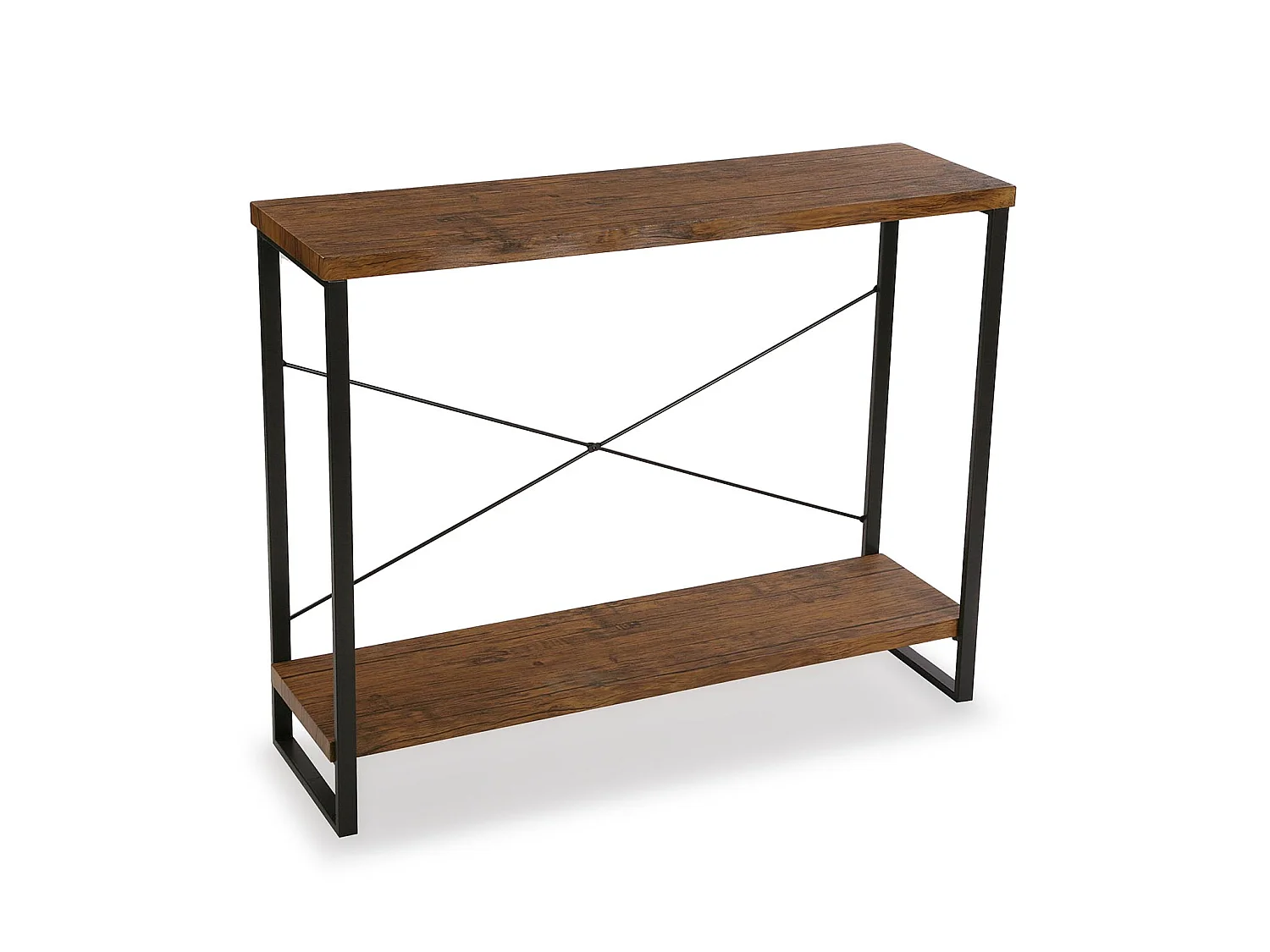 Taline Mueble Recibidor Estrecho para la Entrada o el Pasillo, Mesa Consola, Negro, 80x30x100cm