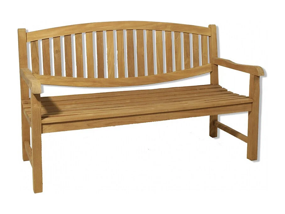 FUN - Banc de jardin ovale en bois Teck