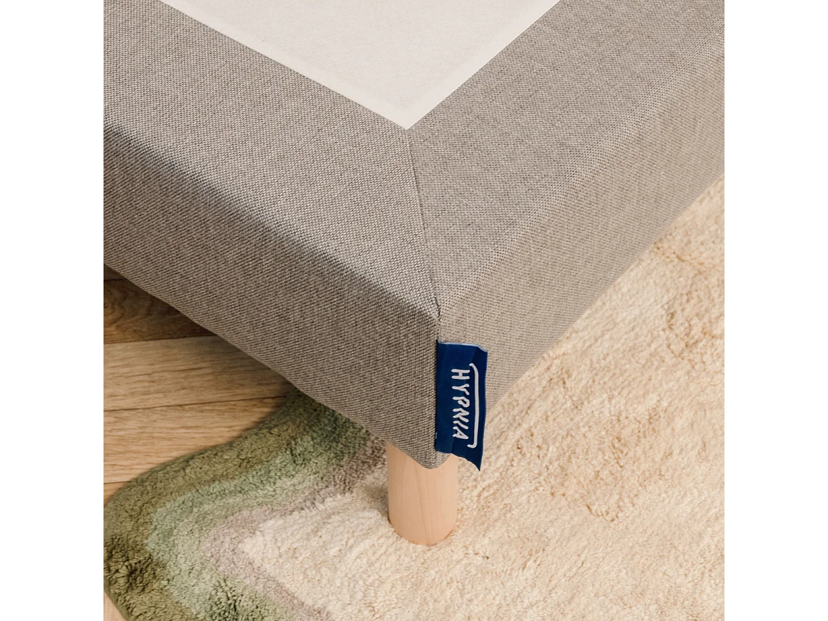 Sommier tapissier| Structure bois massif 180x200cm (2x90/200) BI-BLOC