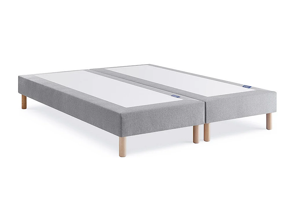Sommier tapissier| Structure bois massif 180x200cm (2x90/200) BI-BLOC