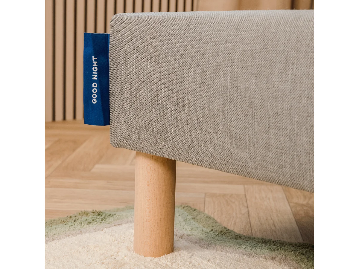 Sommier tapissier| Structure bois massif 180x200cm (2x90/200) BI-BLOC