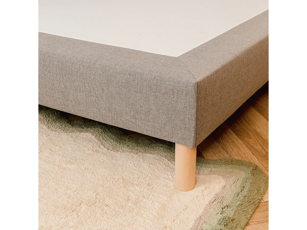 Sommier tapissier| Structure bois massif 180x200cm (2x90/200) BI-BLOC