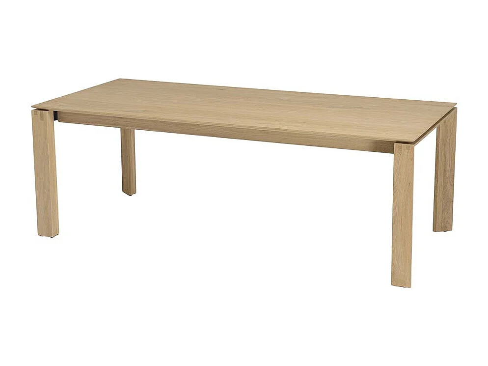 MAXENCE - Table à manger rectangulaire extensible 220/320cm bois chêne
