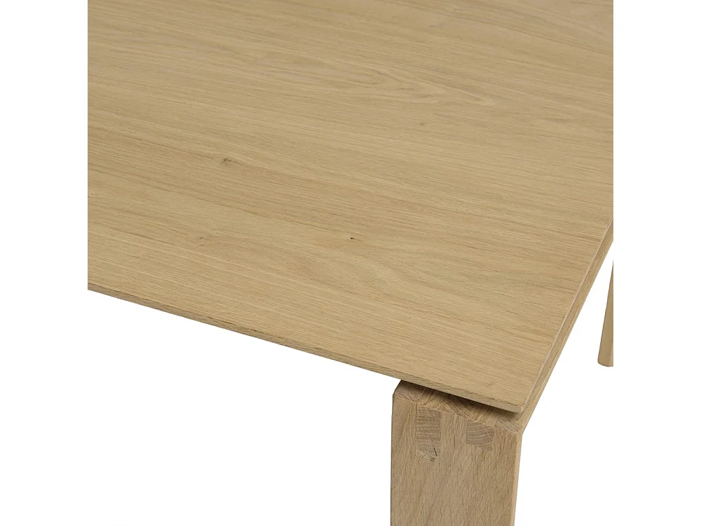 MAXENCE - Table à manger rectangulaire extensible 220/320cm bois chêne