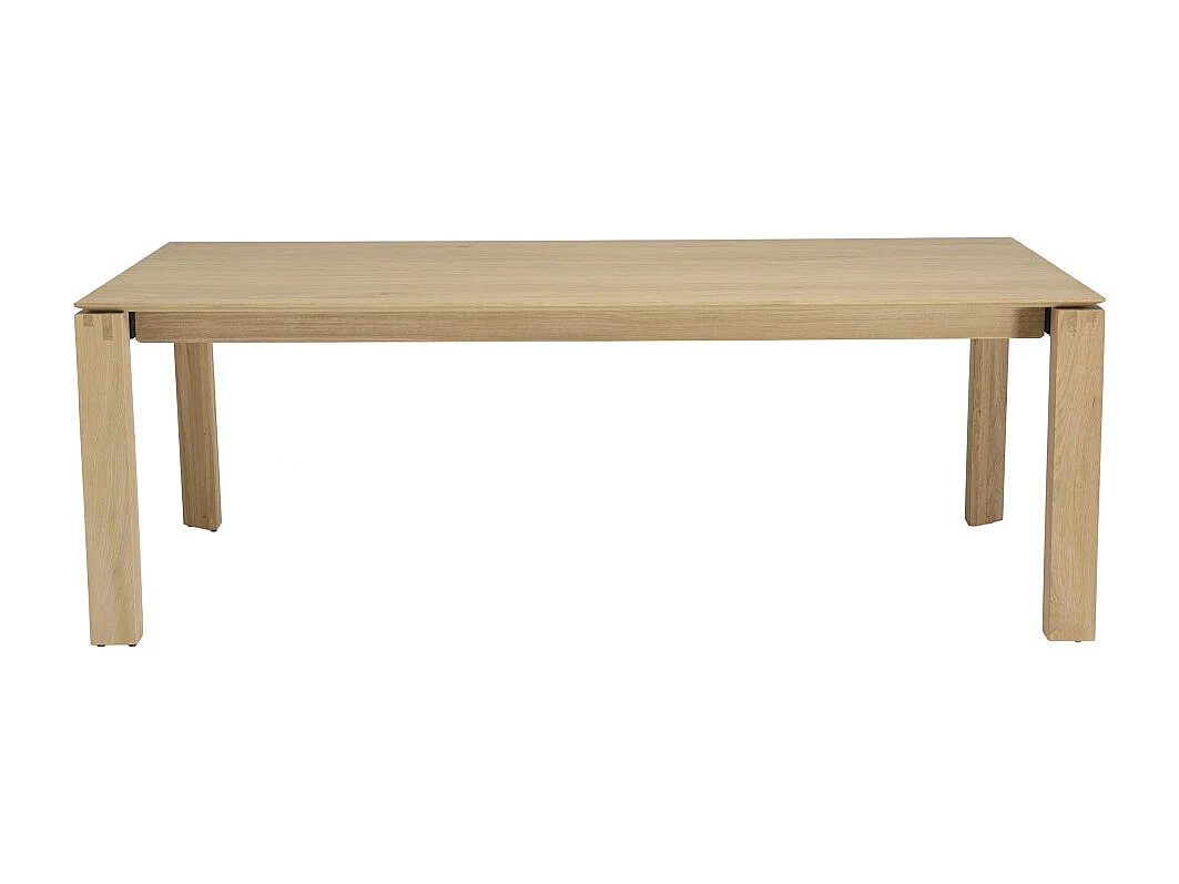 MAXENCE - Table à manger rectangulaire extensible 220/320cm bois chêne