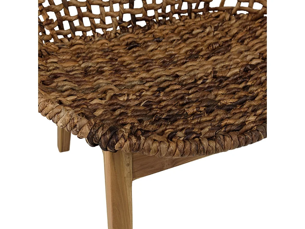 SIXTINE - Fauteuil dossier arrondi assise en rotin