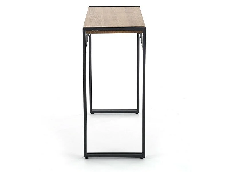 Console 90 x 35 x 76 cm - Chêne doré/Noir