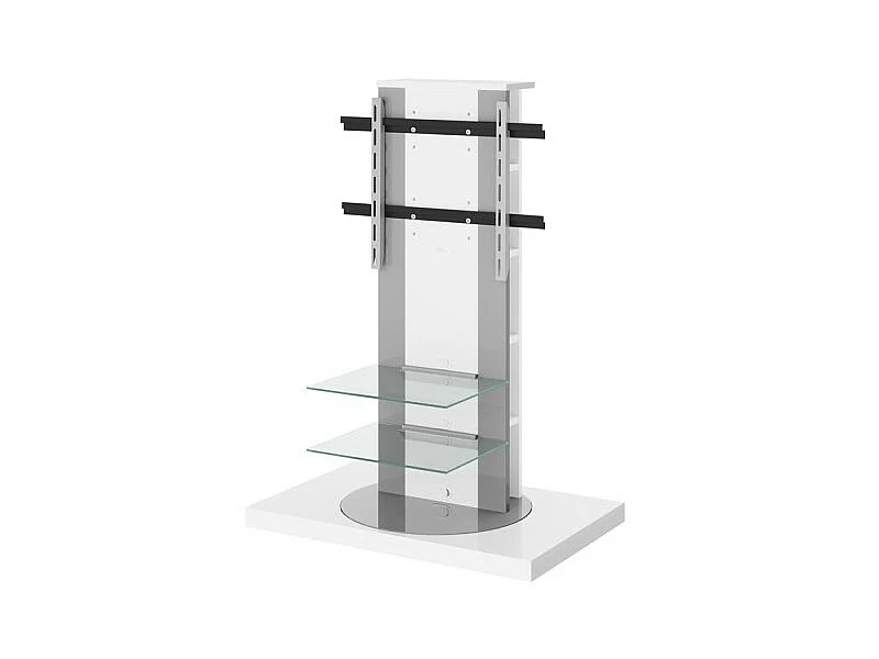 Meuble TV design rotatif 126 x 90 x 59 cm - Blanc