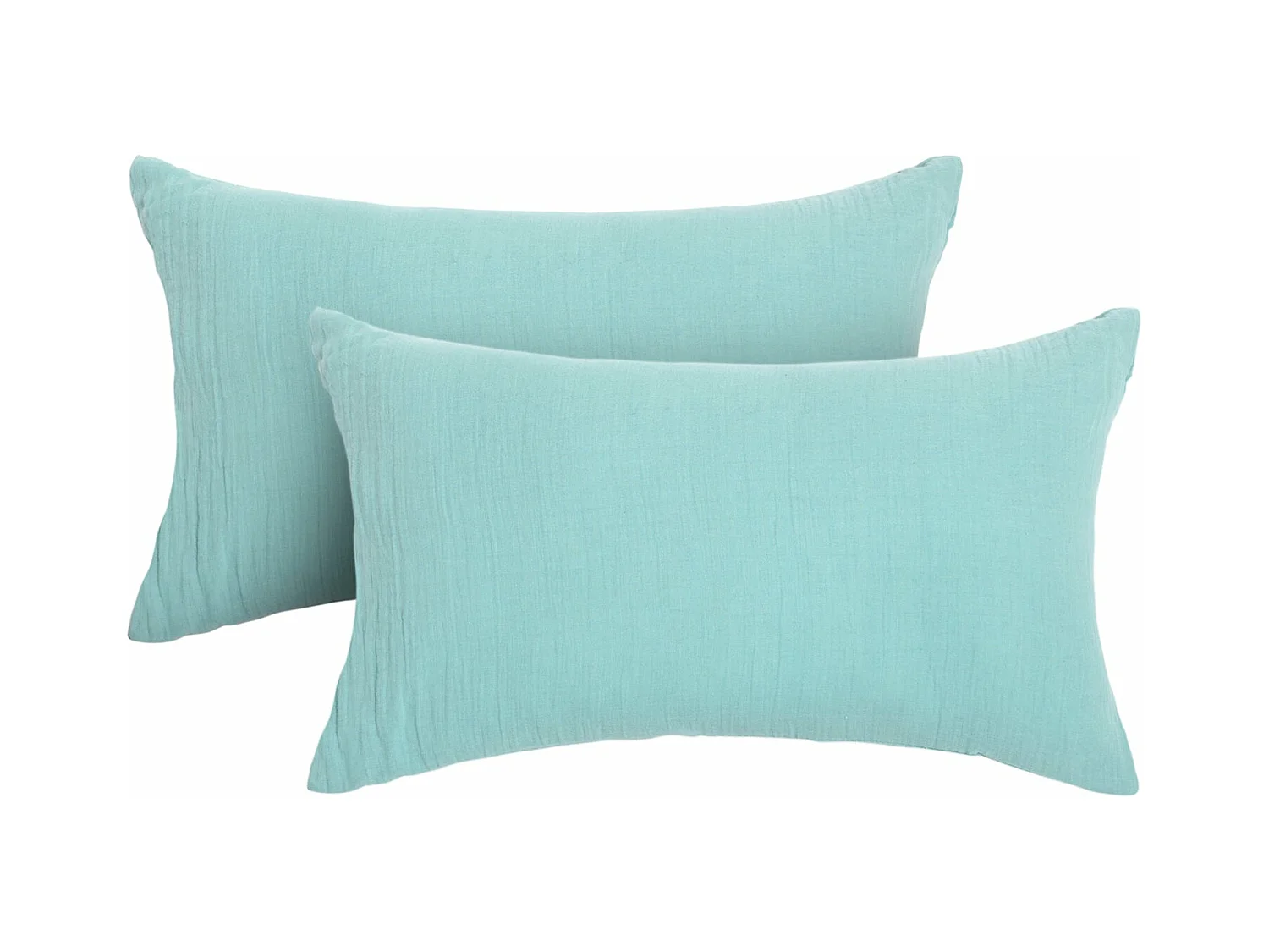 Lot de 2 coussins 100% gaze de coton 30x50cm