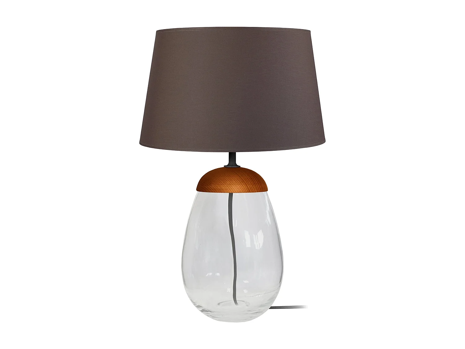 Abajur TOSEL MIDGARD tecido tripé branco D22 x  H41  cm