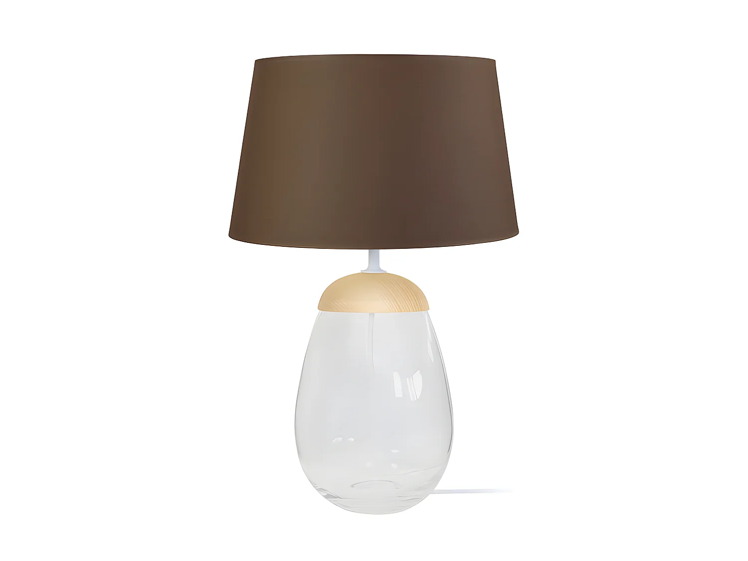 Abajur TOSEL MIDGARD tecido tripé branco D22 x  H41  cm