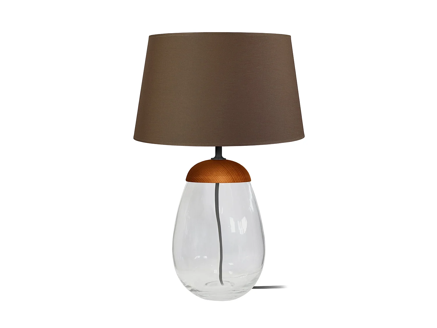 Abajur TOSEL MIDGARD tecido tripé branco D22 x  H41  cm