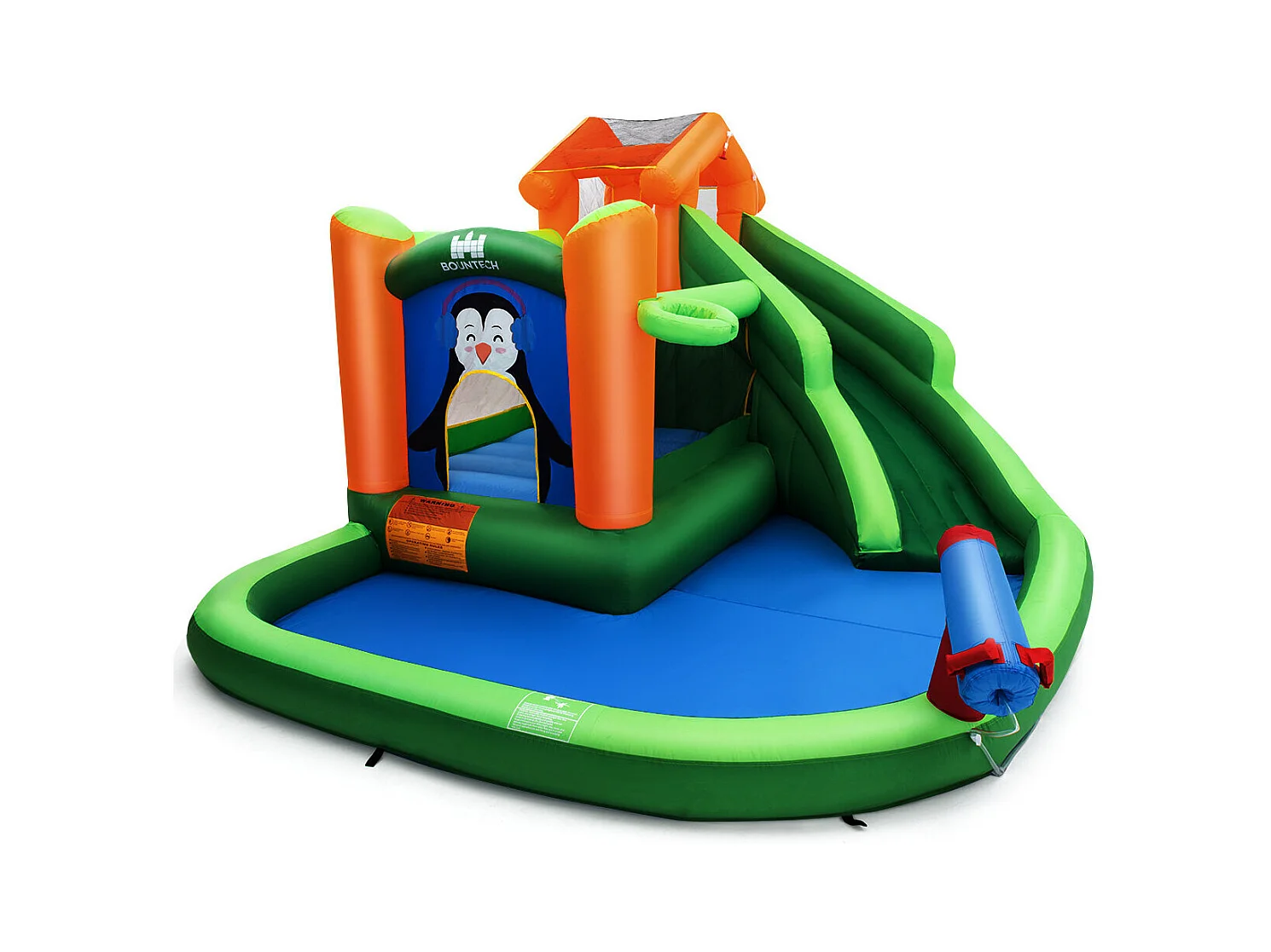 Château Gonflable avec Toboggans Aquatiques