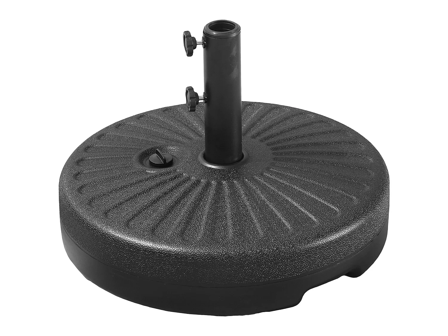 Pied de parasol droit BREST noir - HAPPY GARDEN