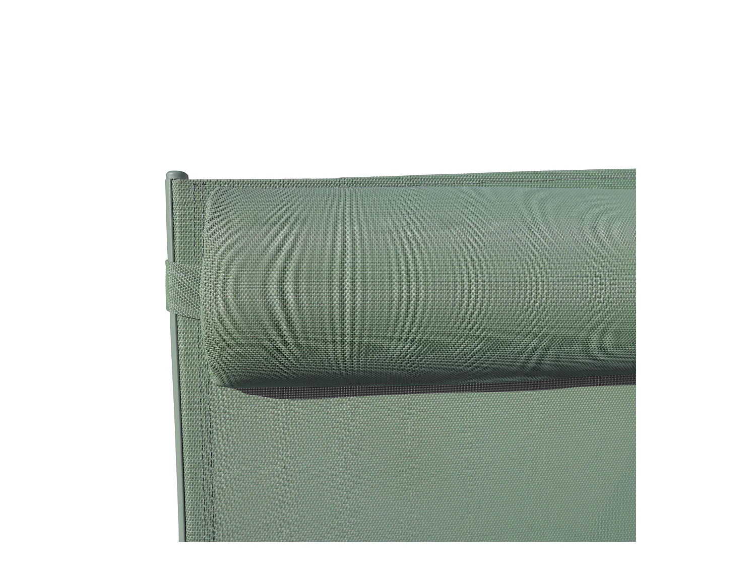 Set van 2 GALAPAGOS ligstoelen in saliegroen textilene - saliegroen aluminium