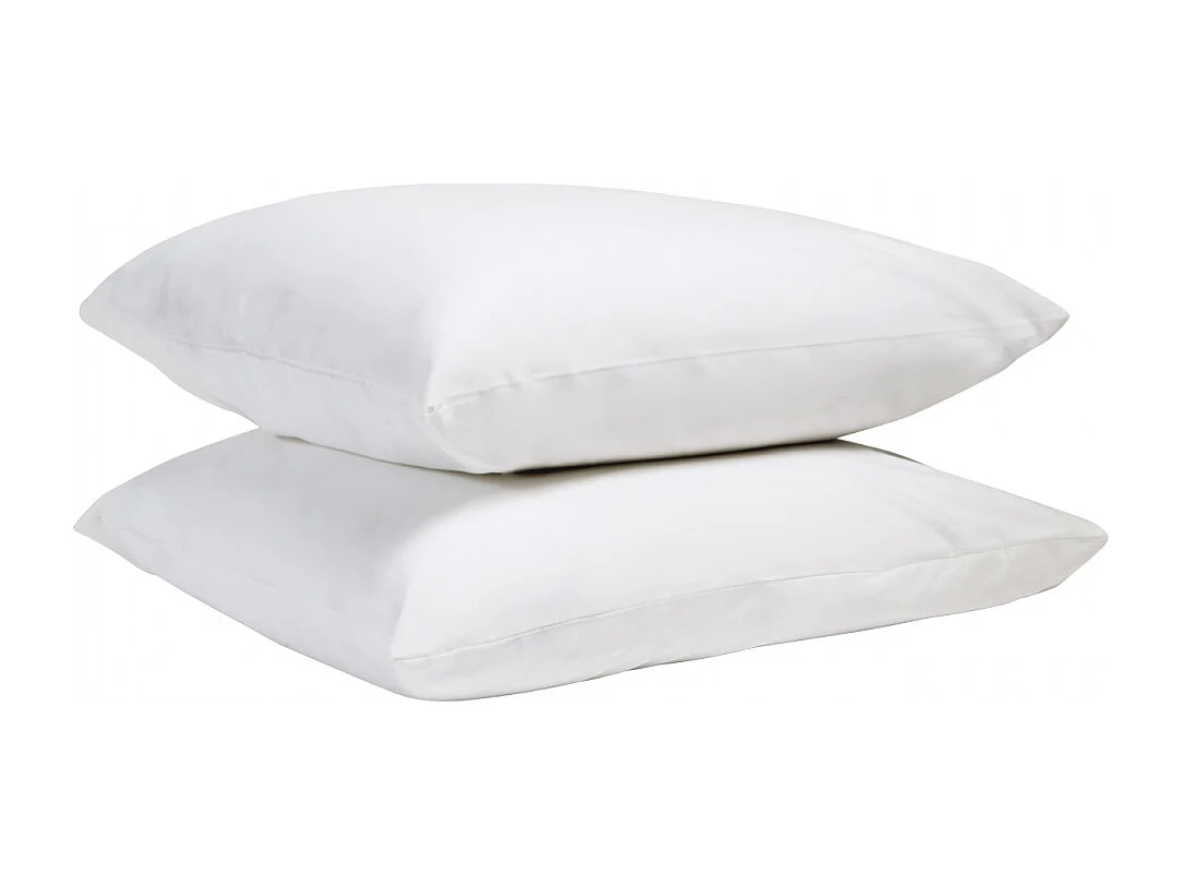 Taie d'oreiller 100% Percale de coton - Blanc - 50x75cm