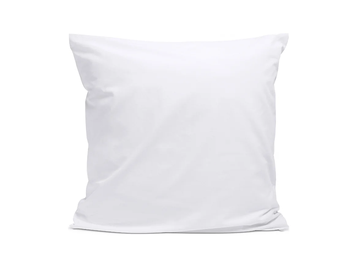 Taie d'oreiller 100% Percale de coton - Blanc - 65x65cm