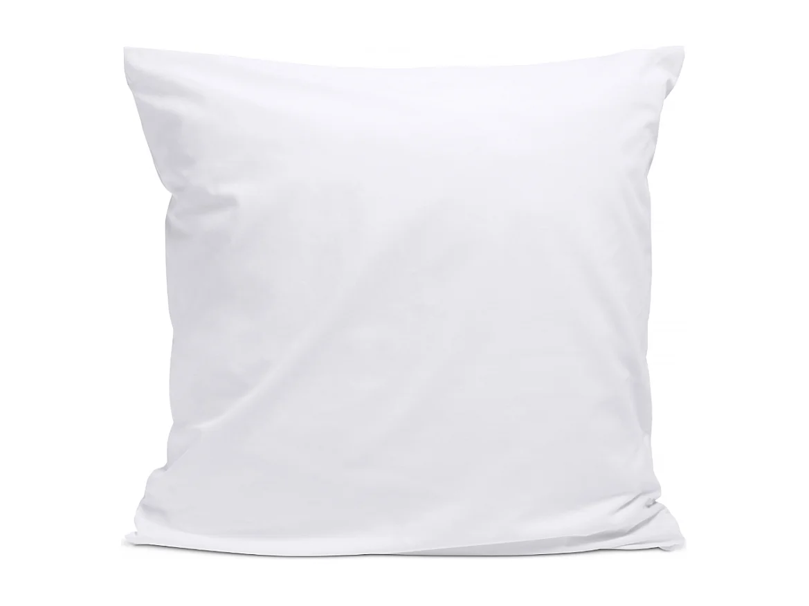Taie d'oreiller 100% Percale de coton - Blanc - 65x65cm