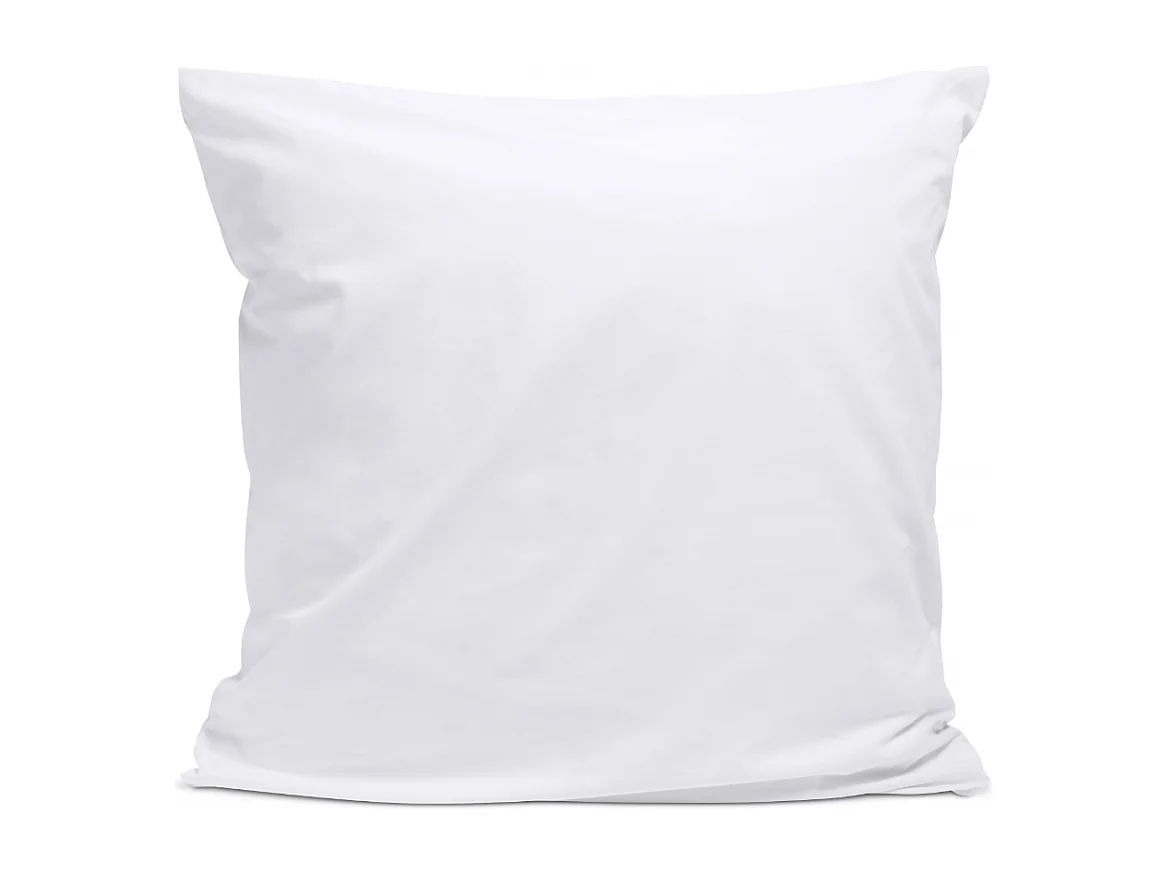 Taie d'oreiller 100% Percale de coton - Blanc - 65x65cm