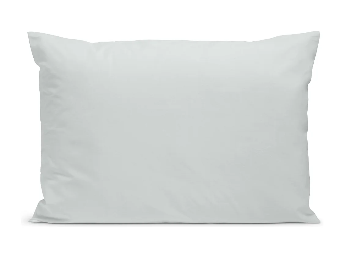 Taie d'oreiller 100% Percale de coton - Gris clair - 50x75cm